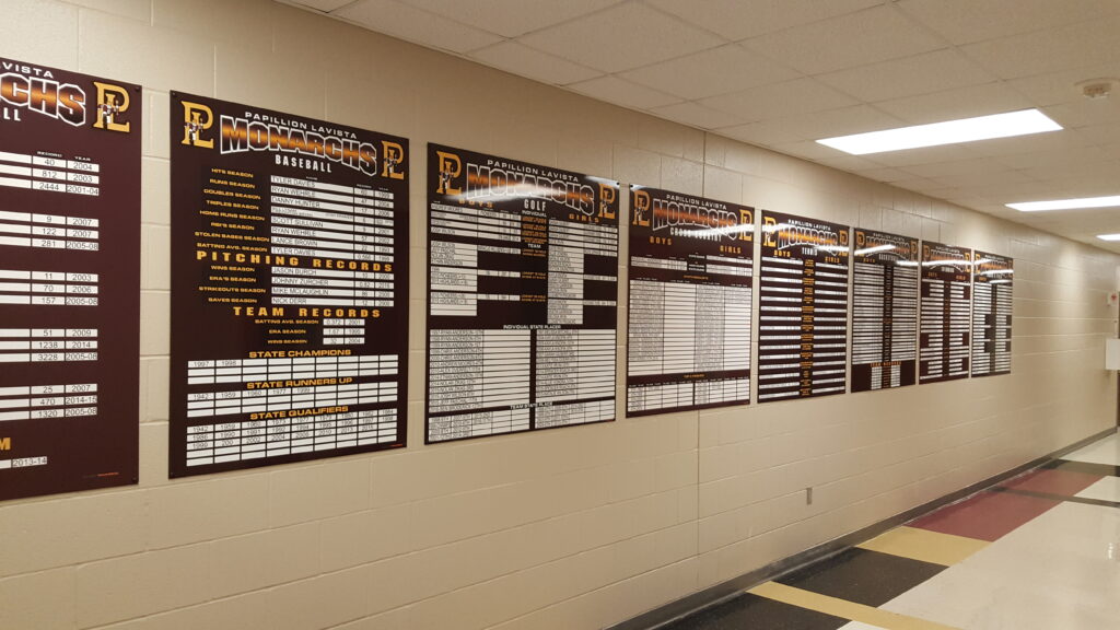 athletic record board